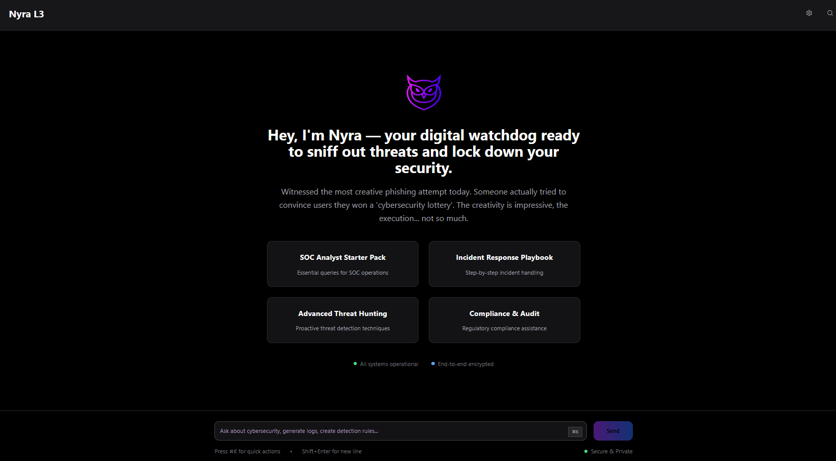 Nyra Front Interface